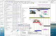 calendrier de saisie des dates dans le logiciel de planning pro de chantier mac os x et pc windows 1709