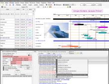 nouveaux chaînages avec déplacement automatique Fin à Début planning Faberplan pour Mac et PC