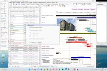 Gestion de la marge de gauche du planning graphique du de logiciel de planning de chantier Faberplan Mac et PC 17.08